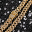 12mm Chunky Iced Out Gold Plated Miami Cuban Link Chain