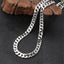 Hip Hop 925 Sterling Silver Chain Necklace