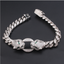 Hip Hop Double-headed Leopard 21cm Domineering Bracelet