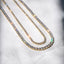 3MM-6MM 18K Gold Plated Iced Out Tennis Chain
