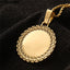 Customized Photo Medal Pendant Zircon Necklace