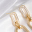 K gold simple fashionable long earrings