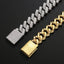 20mm Hip Hop Iced Out Cuban Link Chain Necklace