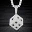 Dice Iced Out Pendant Necklace