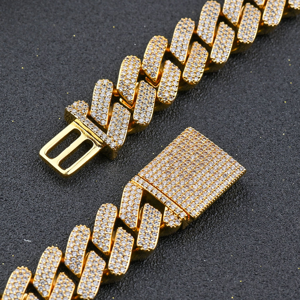 Thick Fully Iced Out Big 20mm Cuban Link Chain for Sale in