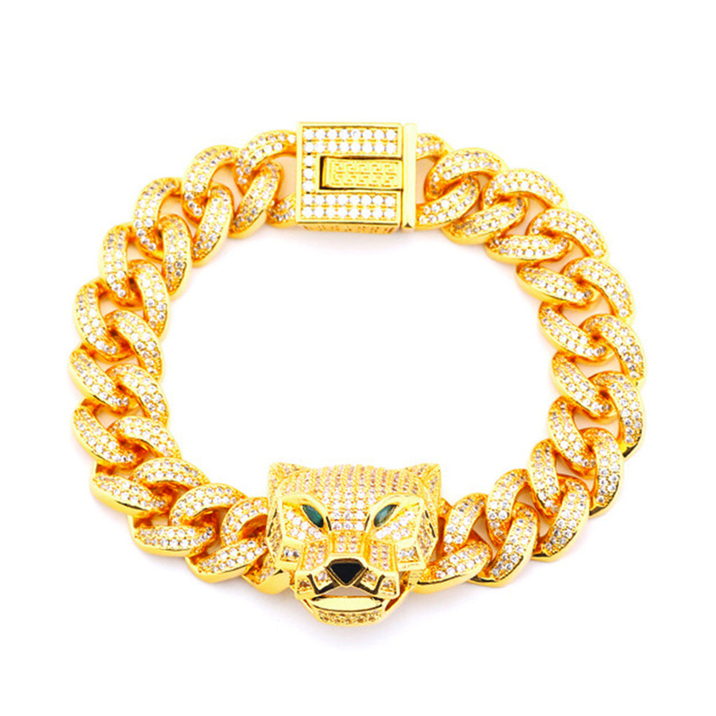 Miami Cheetah Cuban Link Bracelet