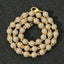 8MM Iced Out Bead Chain Ball Necklace