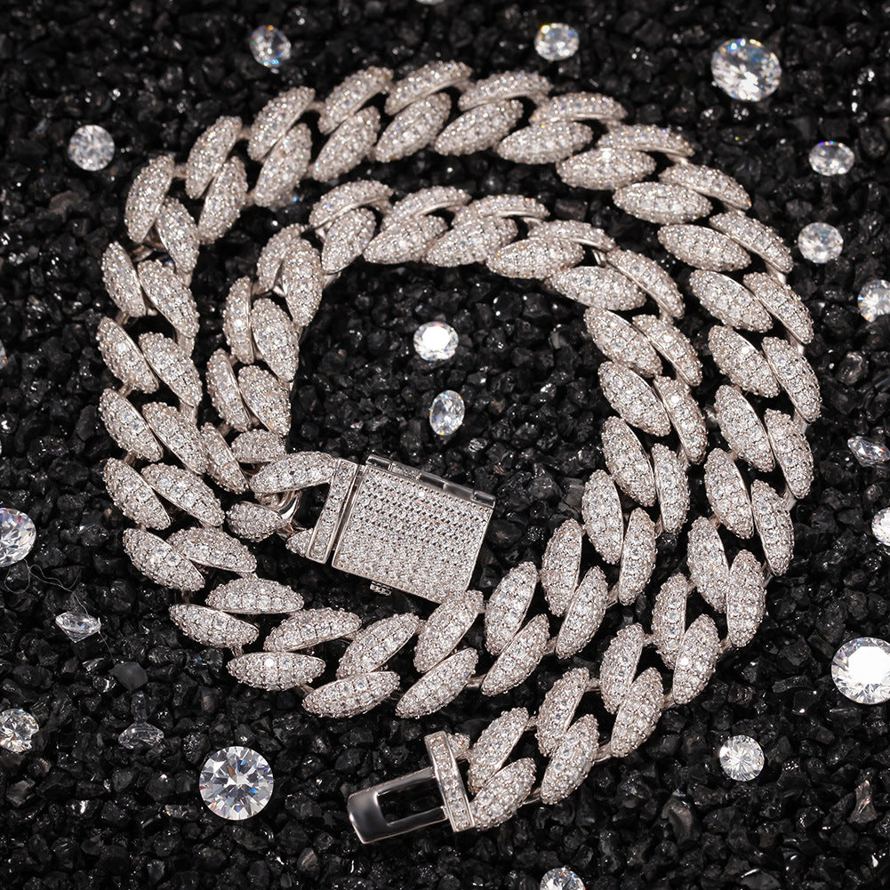 3D 12mm Cuban Chain Necklaces Chunky Cuban Links