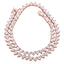 6MM Heart Cubic Zirconia Stones Necklace Tennis Chain