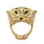 Hip Hop Leopard Head Ring Full of Zircon