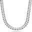 Hip Hop Street style 925 Silver Simple Glossy Necklace